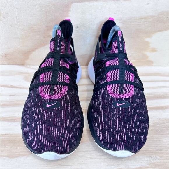 Nike - Flex Contact 3 - Running Shoes - Black/Pink - Women's - 9.5 - AQ7488-002 - Picture 2 of 9